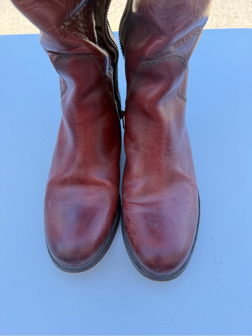 Frye Chestnut Leather Riding Boots - Picture 10 of 10